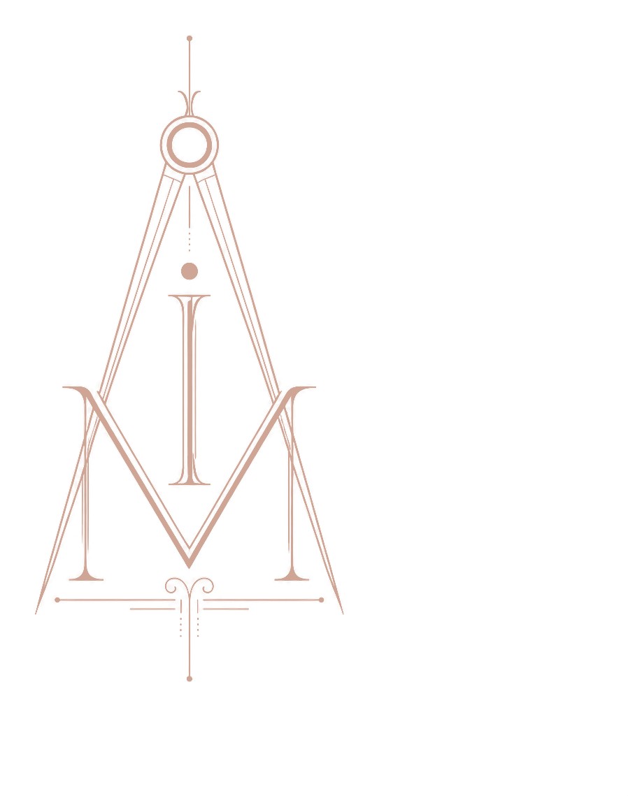 Melike İnal monogramı, mimari bir pergel olarak çizildi
